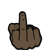 Wood Rocket Middle Finger Pin - Brown