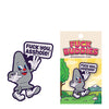 Wood Rocket Fuck Buddies Fuck You Asshole Pin - Grey