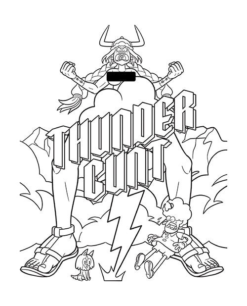 Wood Rocket Suck My Crayon Swear Word Coloring Book
