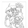 Wood Rocket Who Smokes Weed Coloring Book
