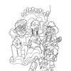 Wood Rocket Who Smokes Weed Coloring Book