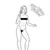 Wood Rocket Boobs Coloring Book