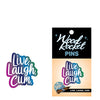 Wood Rocket Live Laugh Cum Large Pin - Multi Color