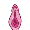 Wood Rocket Vulva Large Pin - Pink