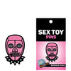 Wood Rocket Sex Toy Bondage Mask Large Pin - Pink