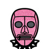 Wood Rocket Sex Toy Bondage Mask Large Pin - Pink