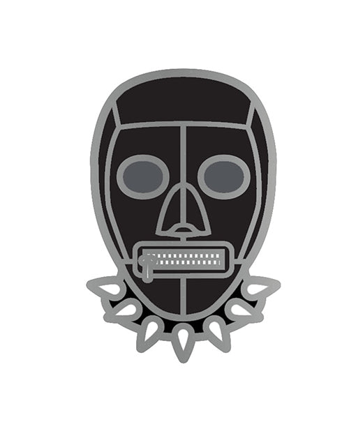 Wood Rocket Sex Toy Bondage Mask Large Pin - Black