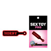 Wood Rocket Sex Toy Horny Paddle Large Pin - Black/Red