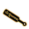 Wood Rocket Sex Toy Queen Paddle Large Pin - Black/Gold