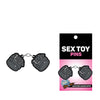 Wood Rocket Sex Toy Leather Handcuffs Large Pin - Black