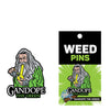 Wood Rocket Weed Gandope the Green Large Pin - Multi Color