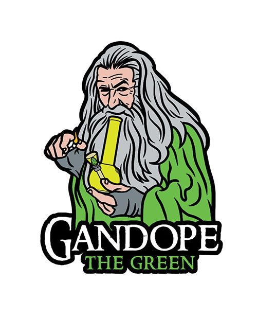 Wood Rocket Weed Gandope the Green Large Pin - Multi Color