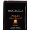 Wicked Sensual Care Aqua Water Based Lubricant - .1 oz Salted Caramel