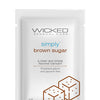 Wicked Sensual Care Simply Water Based Lubricant - .1 oz Brown Sugar