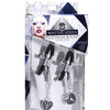 Master Series Charmed Heart Padlock Nipple Clamps - Assorted Colors