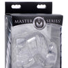 Master Series Detained 2.0 Restrictive Chastity Cage w/Nubs - Clear