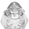 Master Series Detained 2.0 Restrictive Chastity Cage w/Nubs - Clear