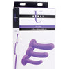 Strap U Tri-Play Silicone Dildo - Set of 3 Purple