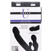 Strap U Tri-Volver 7x Vibrating Strapless Strap on - Black