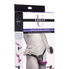 Strap U Double Take Double Penetration Vibrating Strap On Harness - Purple