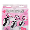 Booty Sparks Pink Heart Gem Anal Plug Set