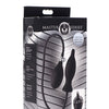 Master Series Dark Inflator Inflatable Silicone Anal Plug - Black