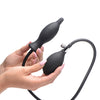 Master Series Dark Inflator Inflatable Silicone Anal Plug - Black