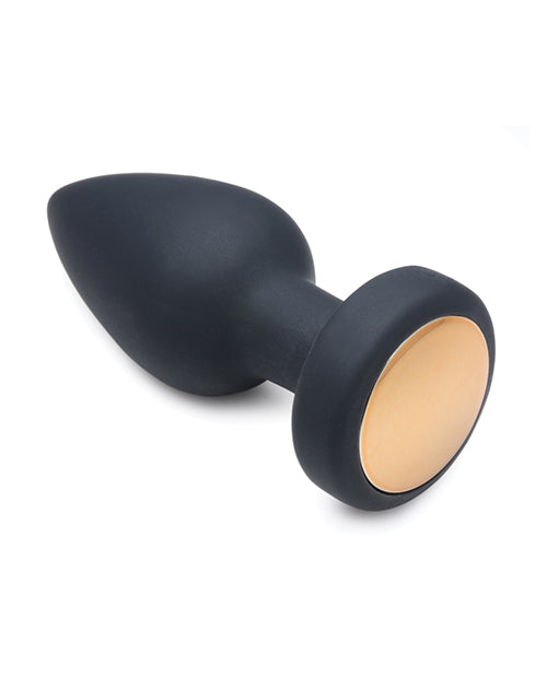 Booty Sparks Silicone Vibrating LED Plug - Medium