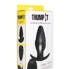 Thump it Kinetic Thumping 7x Swirled Anal Plug - Black