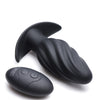 Thump it Kinetic Thumping 7x Swirled Anal Plug - Black