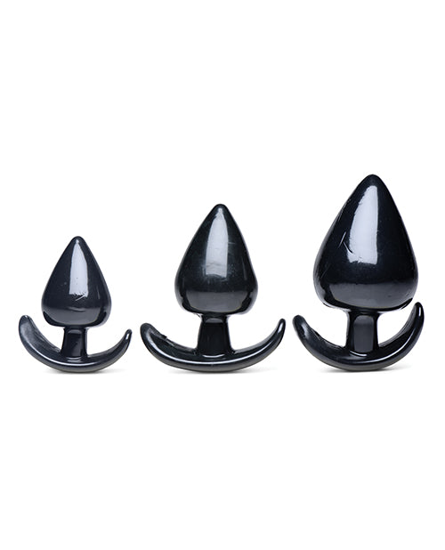 Master Series Triple Spades Anal Plug Set - 3 pc