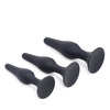 Master Series Triple Tapered Silicone Anal Trainer - Black Set of 3