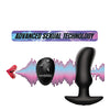 Whisper^ Voice Activated 10x Vibrating Prostate Plug w/Remote Control - Black