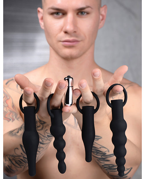 Master Series Rimming Anal Training Set of 3 - Black