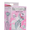 Booty Sparks Pink Gem Glass Anal Plug - Medium