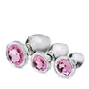 Booty Sparks Pink Gem Glass Anal Set