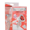 Booty Sparks Red Heart Gem Glass Anal Plug - Small