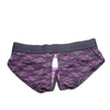 Strap U Lace Envy Crotchless Panty Harness - 3XL Purple