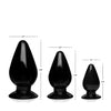 Master Series Triple Anal Plug - Black Set of 3