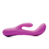 Inmi Come Hither Pro Moving Hard Silicone Rabbit Vibrator - Purple