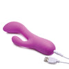 Inmi Come Hither Pro Moving Hard Silicone Rabbit Vibrator - Purple