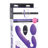 Strap U 10x Swirl Ergo-Fit Inflatable & Vibrating Strapless Strap On - Assorted Colors