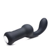 Master Series Pleaser Hook 10x Silicone Anal Vibrator - Black