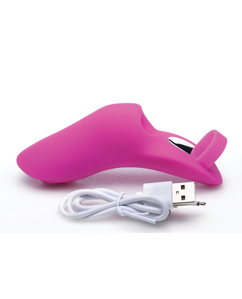 Frisky 7x Finger Bang'her Pro Silicone Rechargeable Finger Vibrator - Pink