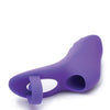 Frisky 7x Finger Bang'her Pro Silicone Rechargeable Finger Vibrator - Purple