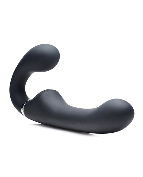 Strap U Mighty Rider 10x Vibrating Silicone Strapless Strap On - Assorted Colors