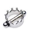 Master Series Crowned Magnetic Nipple Clamps - Silver