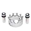 Master Series Crowned Magnetic Nipple Clamps - Silver