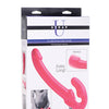 Strap U Revolver Slim Vibrating Strapless Strap-On - Pink