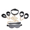 Master Series Gold Submission Bondage Kit - Black/Gold